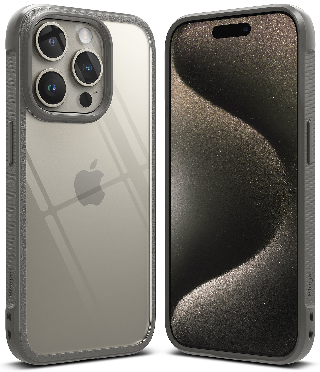 iPhone 15 Pro Case | Fusion Bold - Clear/Gray