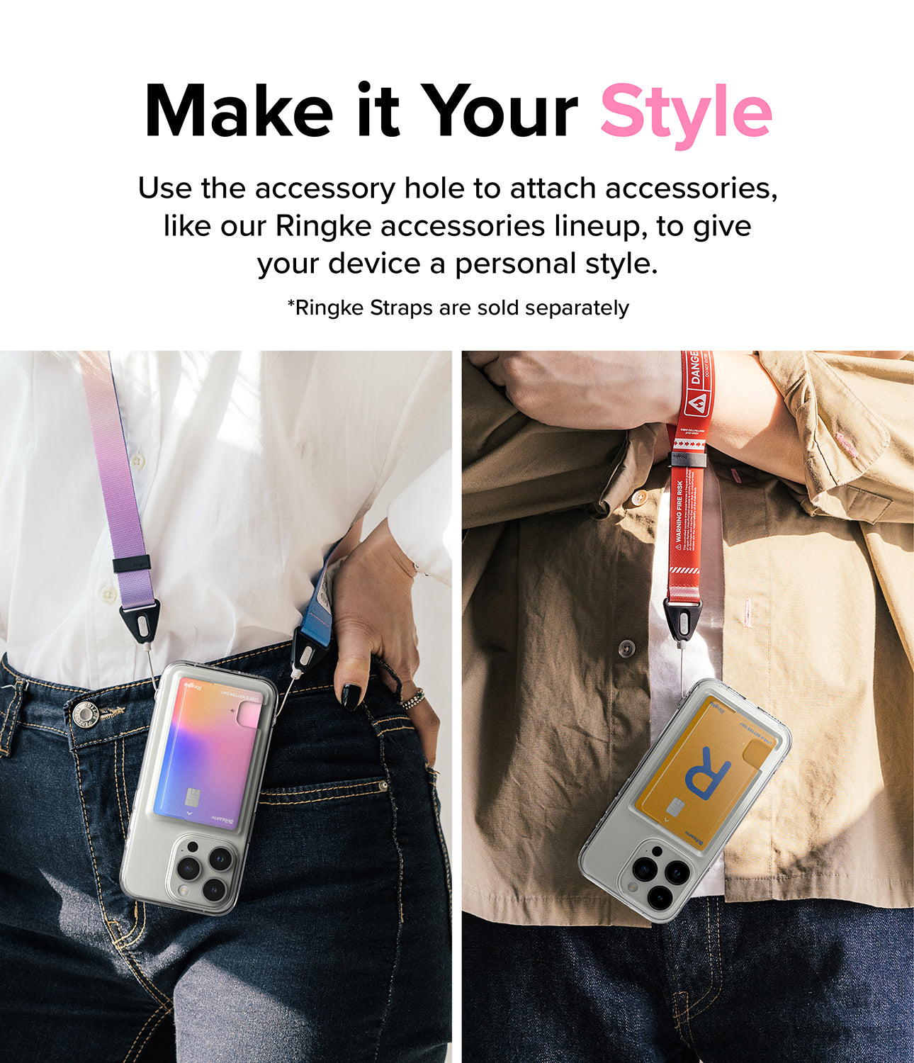 iPhone 15 Pro Case | Fusion Card - Make it Your Style. Use the accessory hole to attach accessories, like our Ringke accessories lineup, to give your device a personal style.