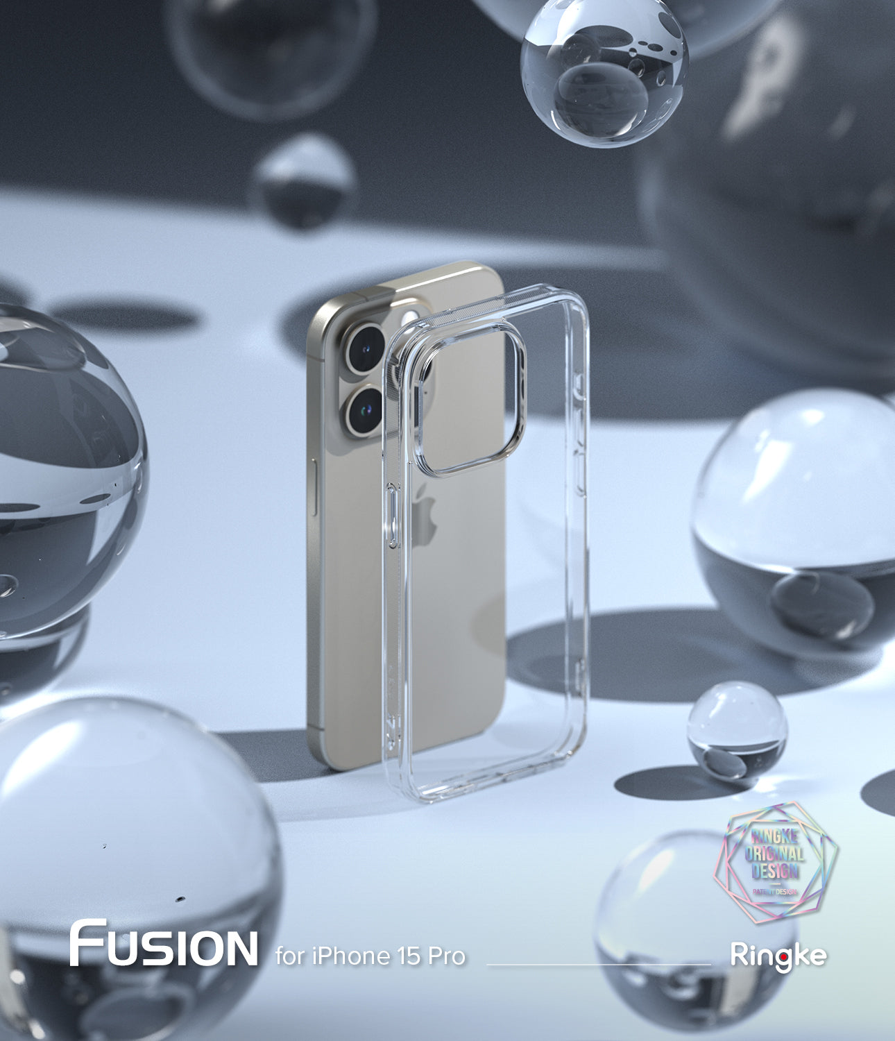 iPhone 15 Pro Case | Fusion - Clear - By Ringke