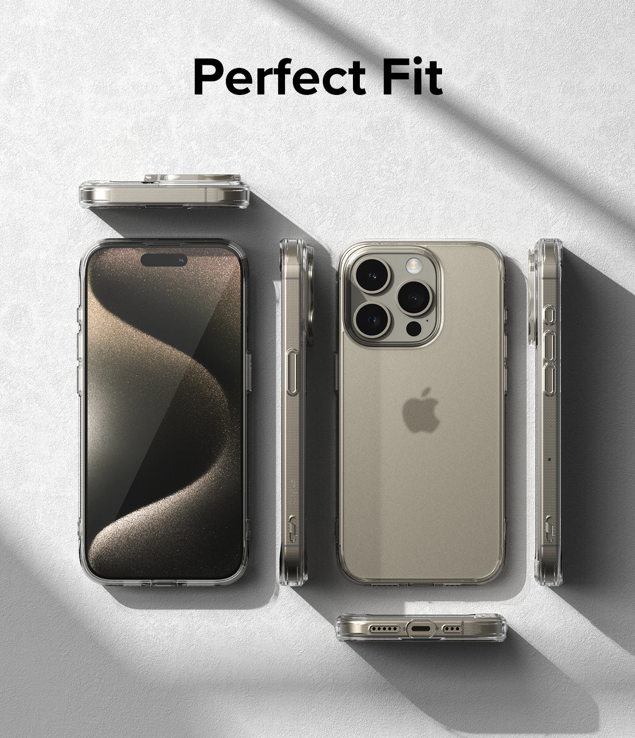 iPhone 15 Pro Case | Fusion - Matte Clear - Perfect Fit.