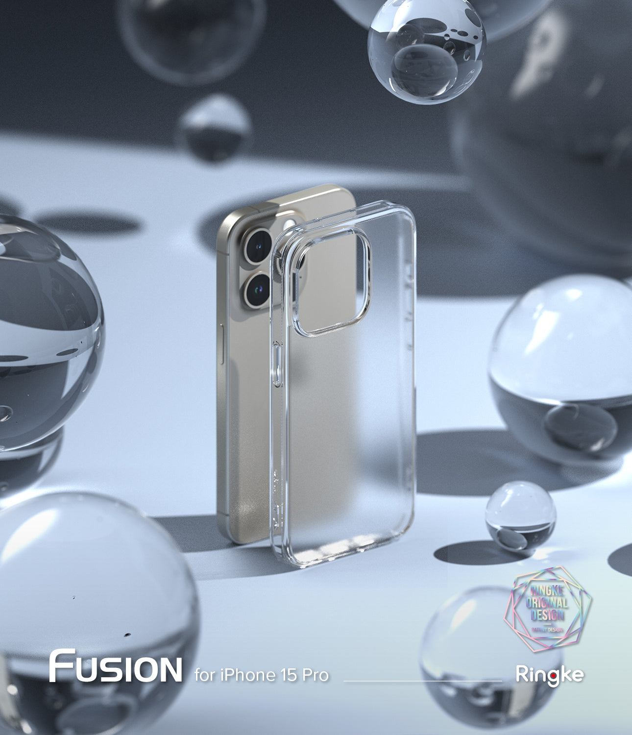 iPhone 15 Pro Case | Fusion - Matte Clear - By Ringke
