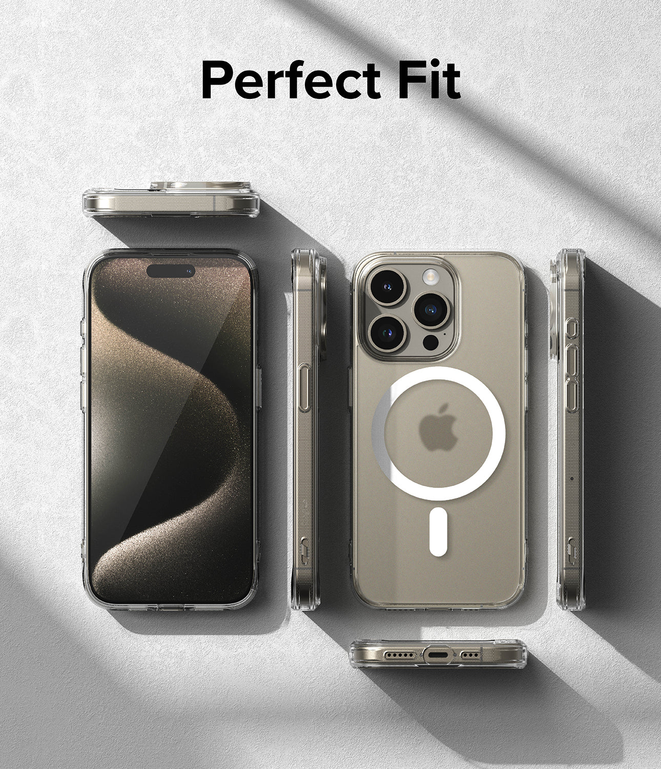 iPhone 15 Pro Case | Fusion Magnetic - Matte Clear - Perfect Fit