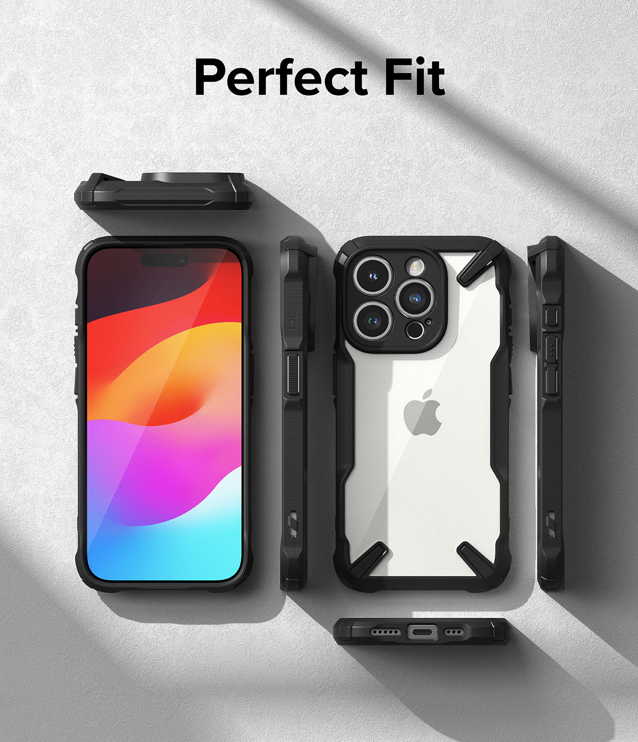 iPhone 15 Pro Case | Fusion-X - Black - Perfect Fit.