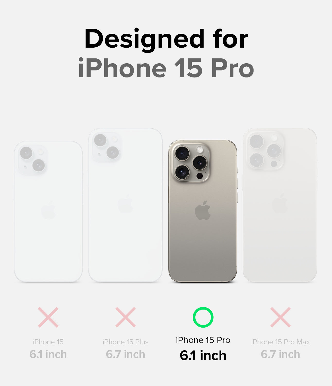iPhone 15 Pro Case | Onyx - Black - Designed for iPhone 15 Pro.