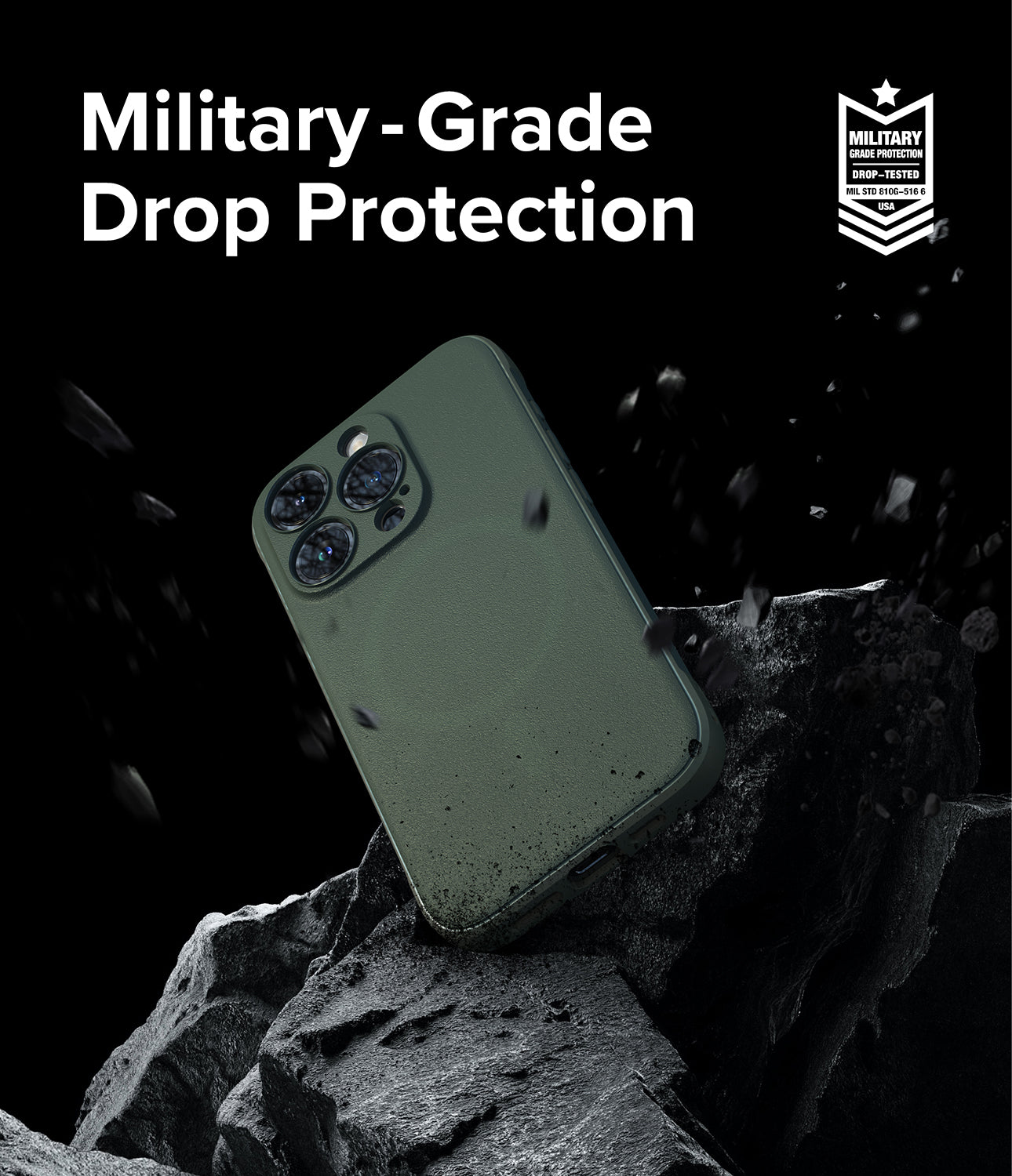 iPhone 15 Pro Case | Onyx Magnetic - Dark Green - Military-Grade Drop Protection.