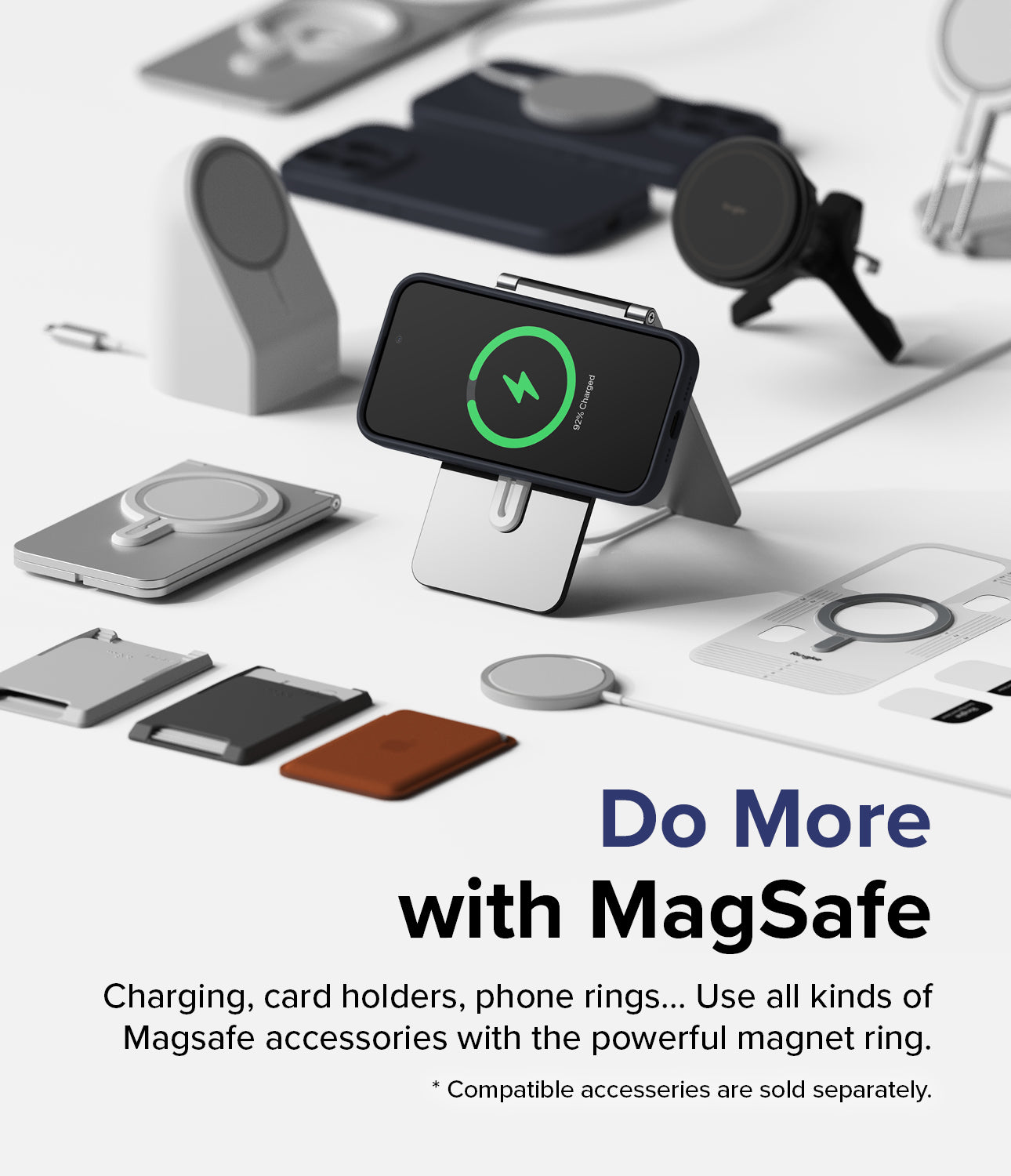 iPhone 15 Pro Case | Silicone Magnetic - Deep Blue - Do More with MagSafe. Charging, card holders, phone rings... Use all kinds of MagSafe accessories with the powerful magnet ring.