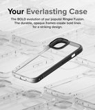 iPhone 15 Case | Fusion Bold Clear/Black - Your Everlasting Case. The Bold evolution of our popular Ringke Fusion. The durable, opaque frames create bold lines for a striking design.