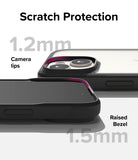 iPhone 15 Case | Fusion Bold Clear/Black - Scratch Protection Camera Lips. Raised Bezel.