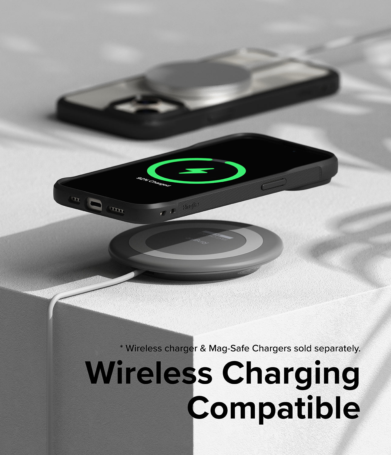iPhone 15 Case | Fusion Bold Matte/Black - Wireless Charging Compatible.