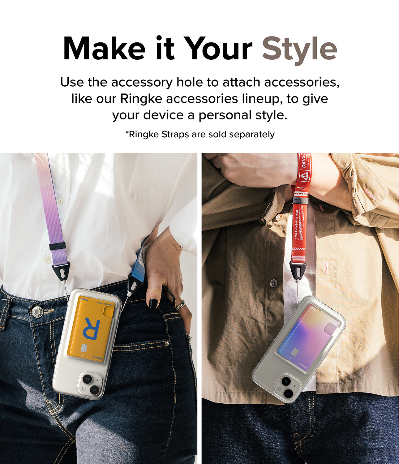 iPhone 15 Case | Fusion Card - Make it Your Style. Use the accessory hole to attach accessories, like our Ringke accessories lineup, to give your device a personal style.