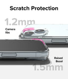 iPhone 15 Case | Fusion - Clear - Scratch Protection Camera Lips. Raised Bezel.