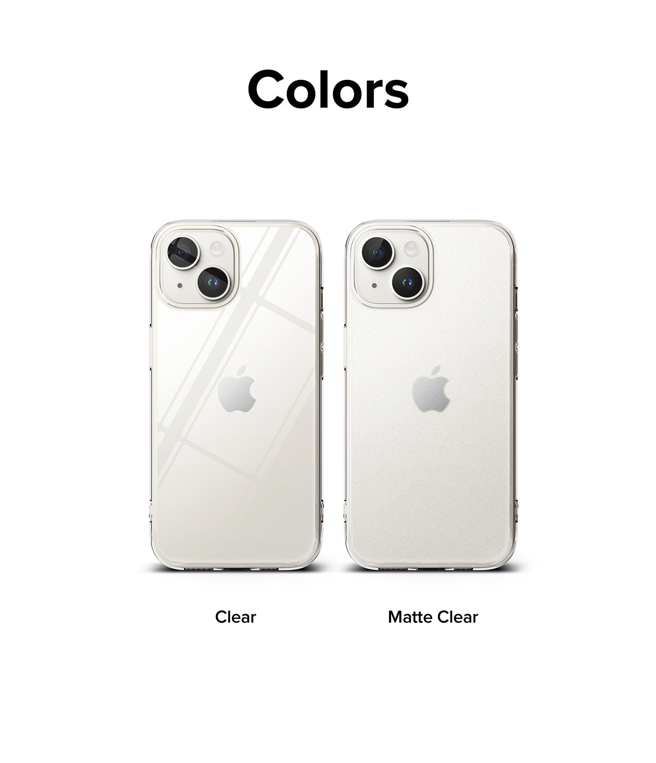 iPhone 15 Plus Case | Fusion - Matte Clear - Colors