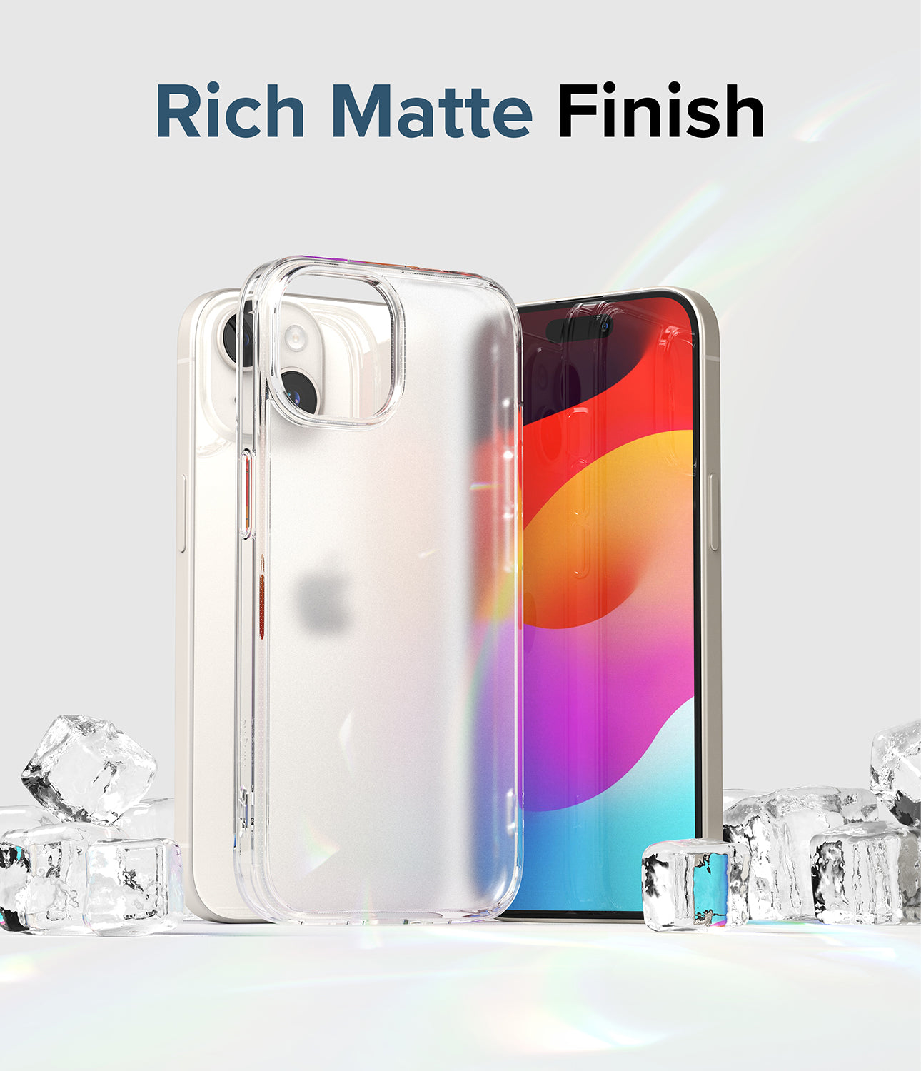 iPhone 15 Plus Case | Fusion - Matte Clear - Rich Matte Finish