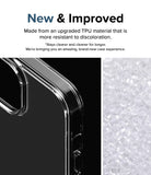 iPhone 15 Case | Fusion - Matte Clear - New and Improved. Made from an upgraded TPU material that is more resistant discoloration.