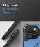 iPhone 15 Case | Onyx Design - Blue Brush - Unique and Distinctive Texture