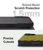 iPhone 15 Case | Onyx Design - Checkerboard Yellow - Raised Bezel Scratch Protection. Precise Cutouts