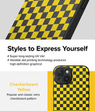 iPhone 15 Case | Onyx Design - Checkerboard Yellow - Styles to Express Yourself