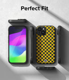 iPhone 15 Case | Onyx Design - Checkerboard Yellow - Perfect Fit