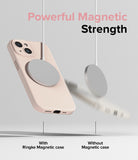 iPhone 15 Case | Silicone Magnetic - Pink Sand - Powerful Magnetic Strength