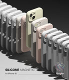 iPhone 15 Case | Silicone Magnetic - Pink Sand - By Ringke