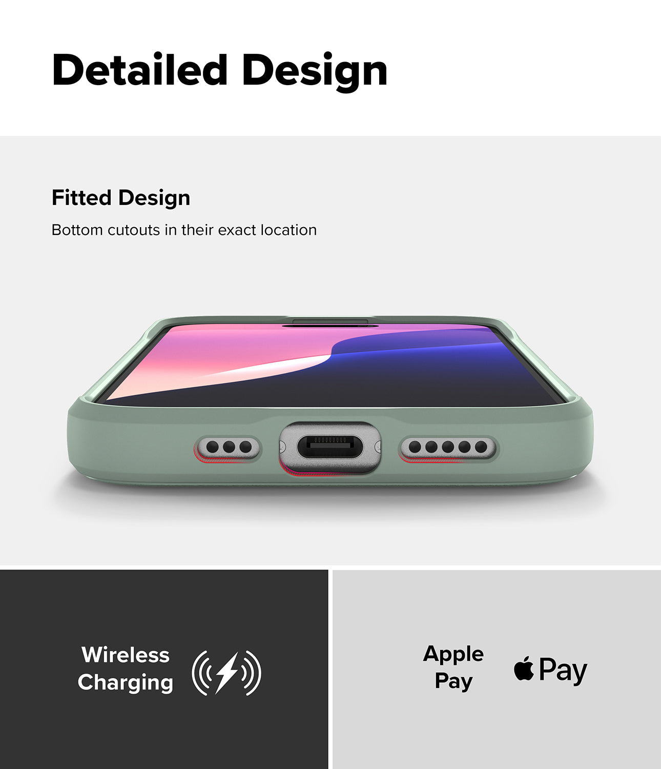 Detailed Design - Fitted Design, Apple Pay, Wireless Charging