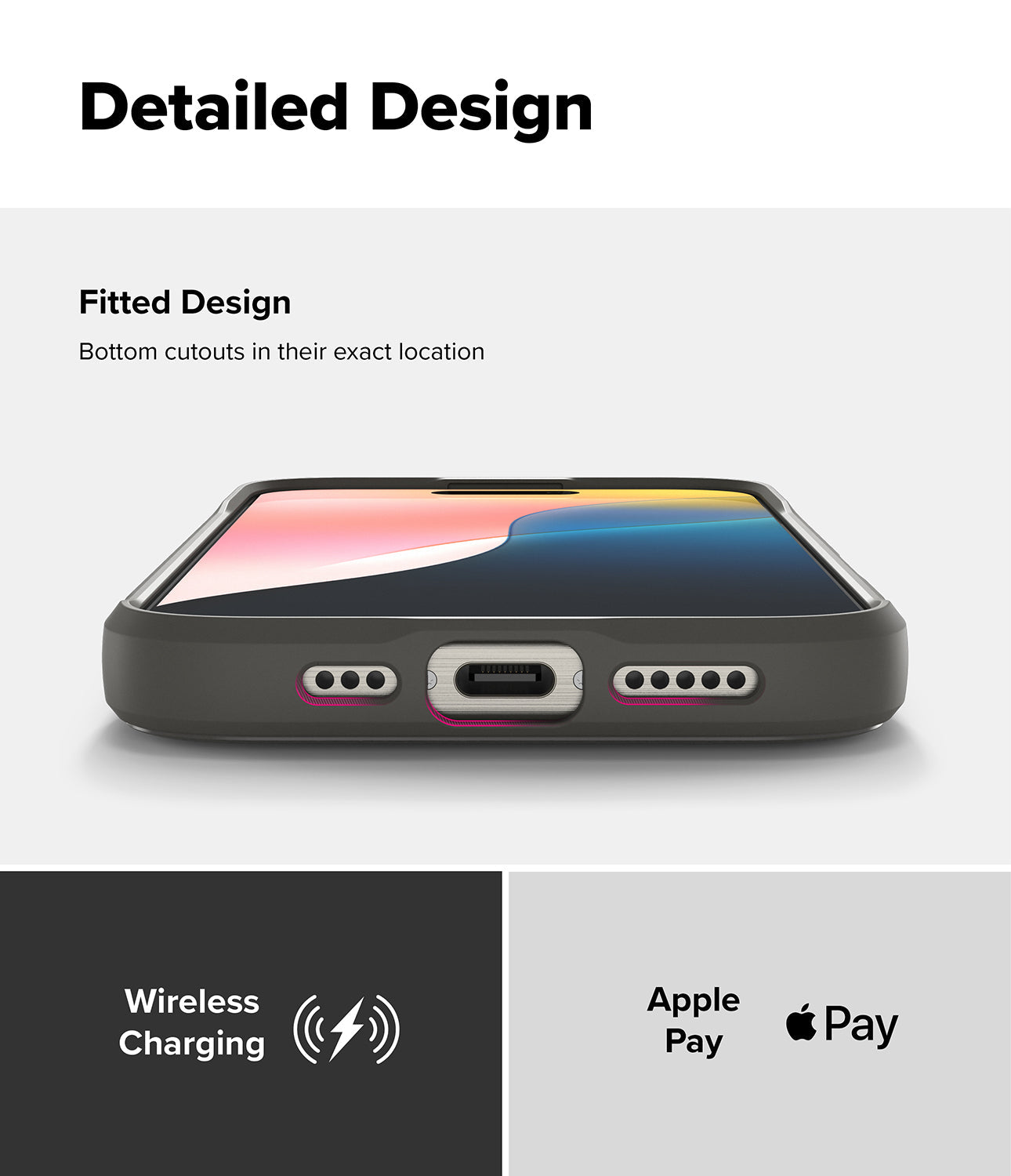Detailed Design - Fitted Design, Apple Pay, Wireless Charging