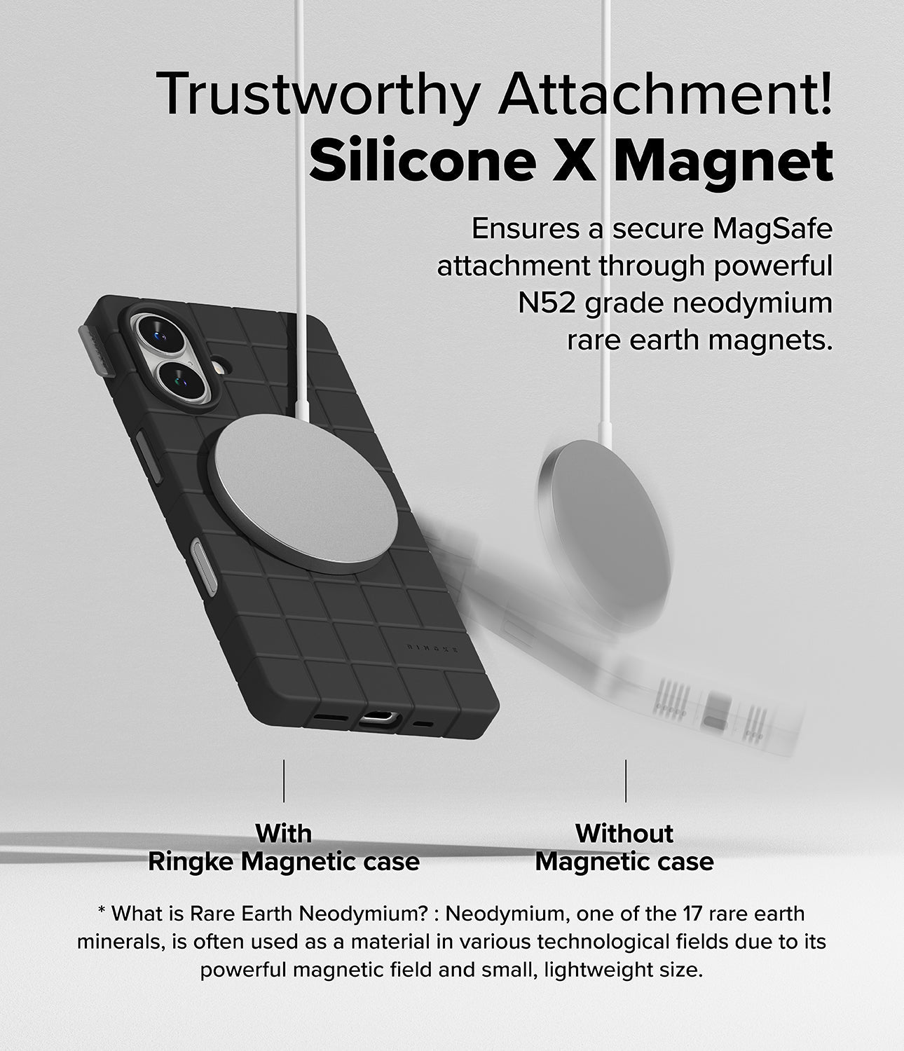 Trustworthy Attachment! Silicone X Magnet