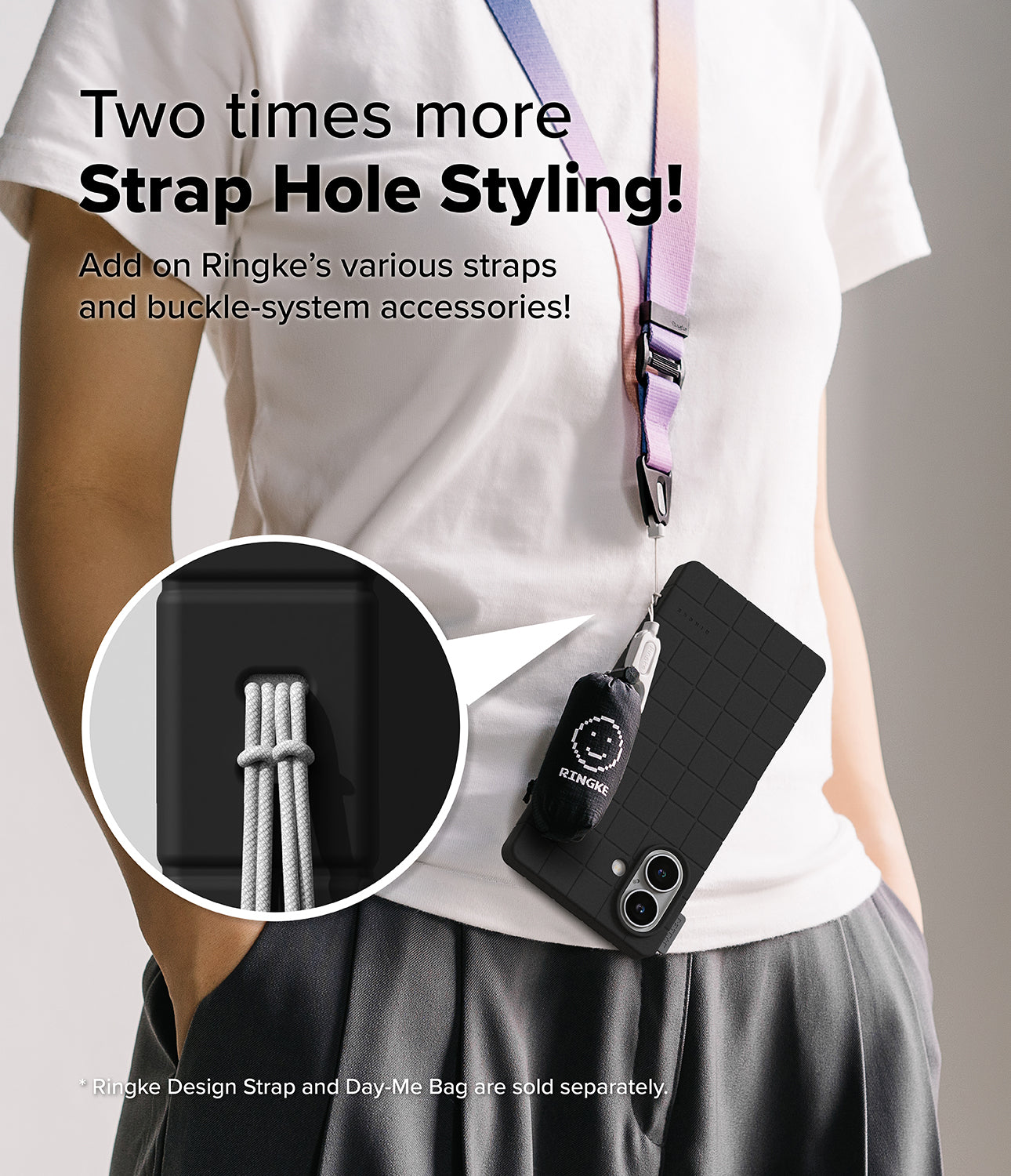 Two times more Strap Hole Styling!