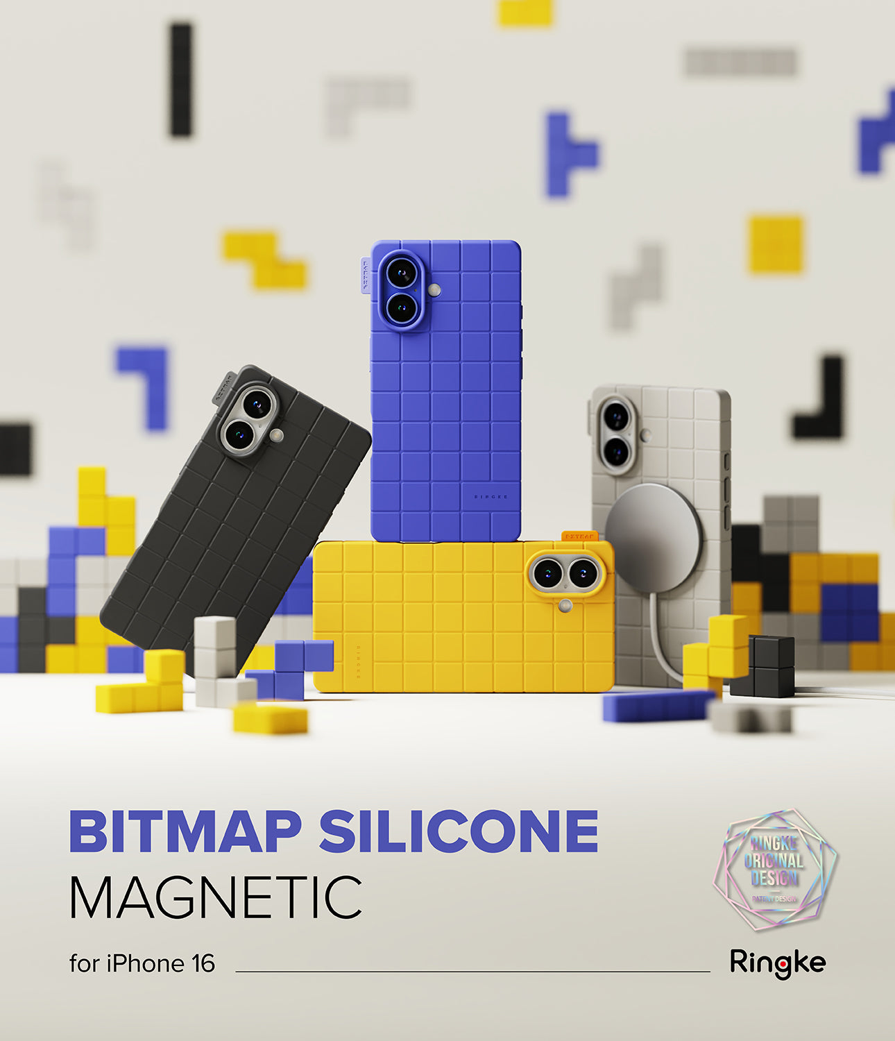 Bitmap Silicone Magnetic for iPhone 16 Case | Ringke