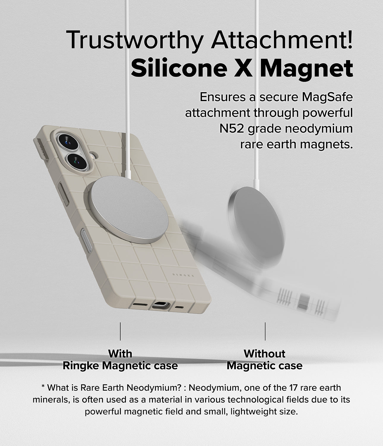 Trustworthy Attachment! Silicone X Magnet