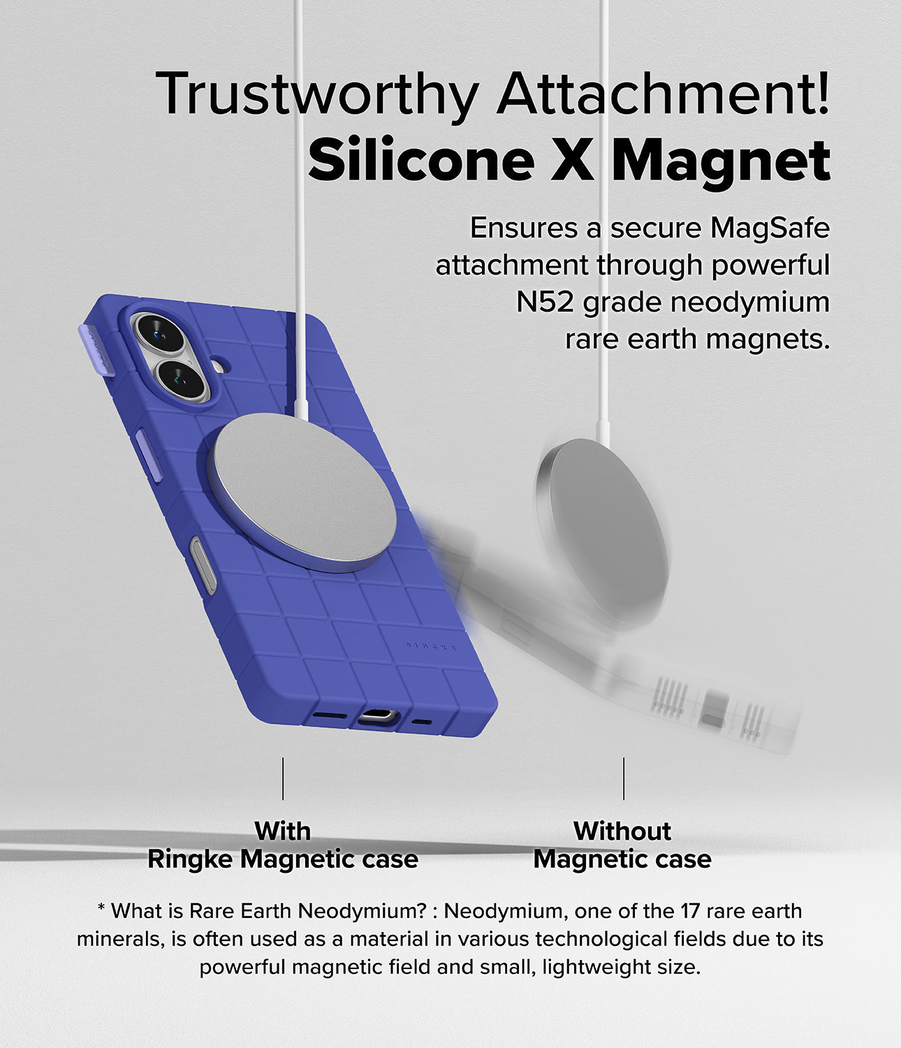 Trustworthy Attachment! Silicone X Magnet
