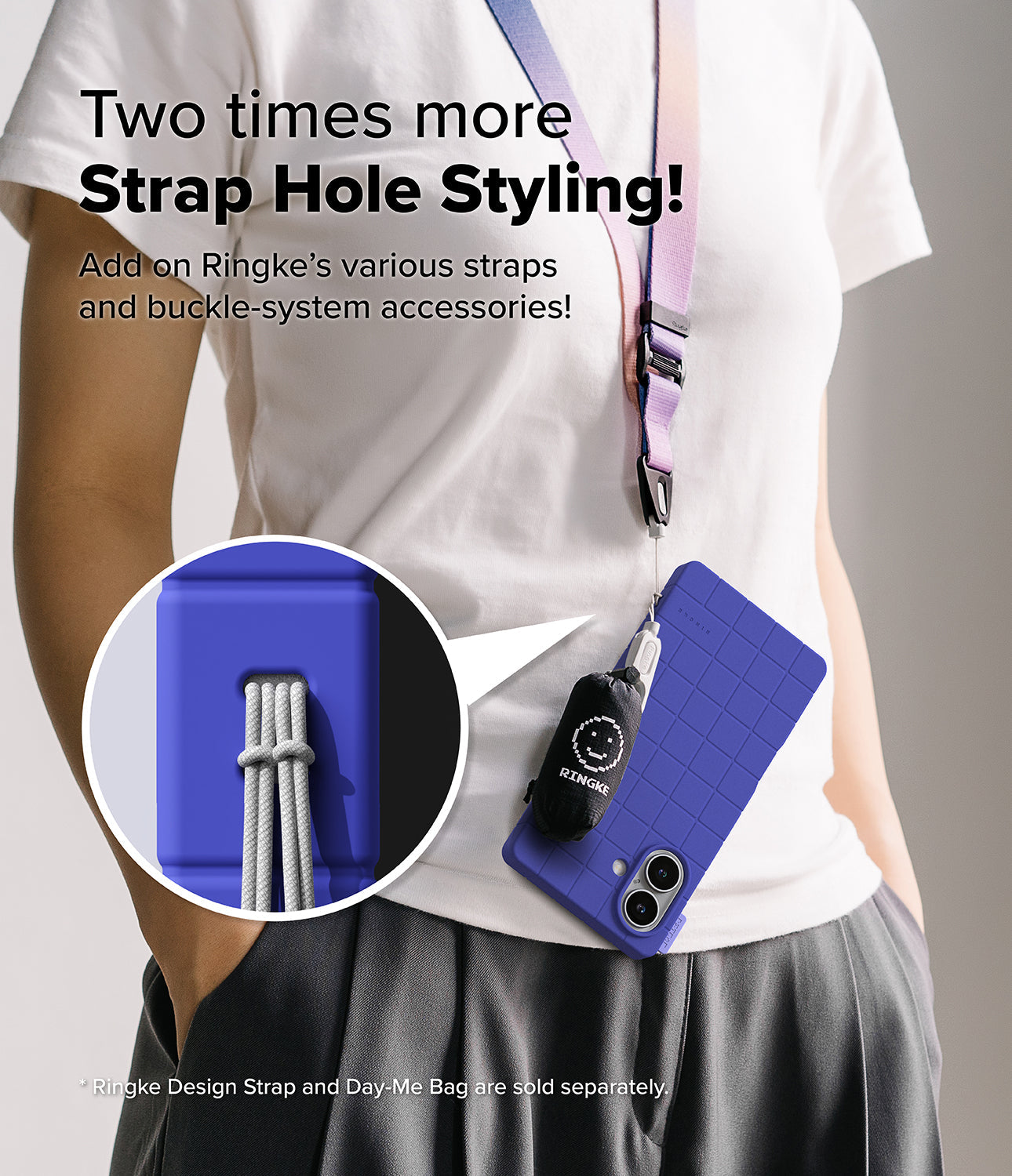 Two times more Strap Hole Styling!