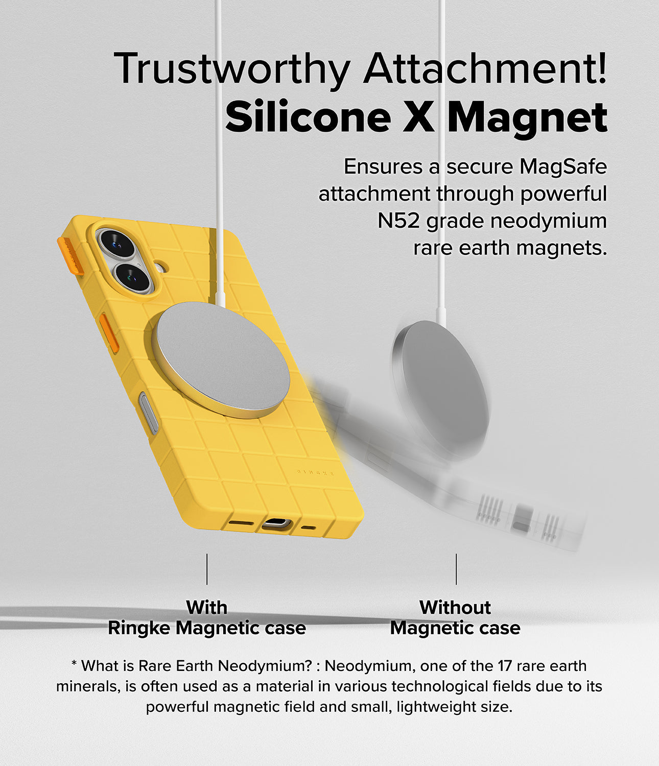 Trustworthy Attachment! Silicone X Magnet