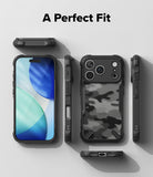 iPhone 17 pro max case with a perfect fit text on a white background