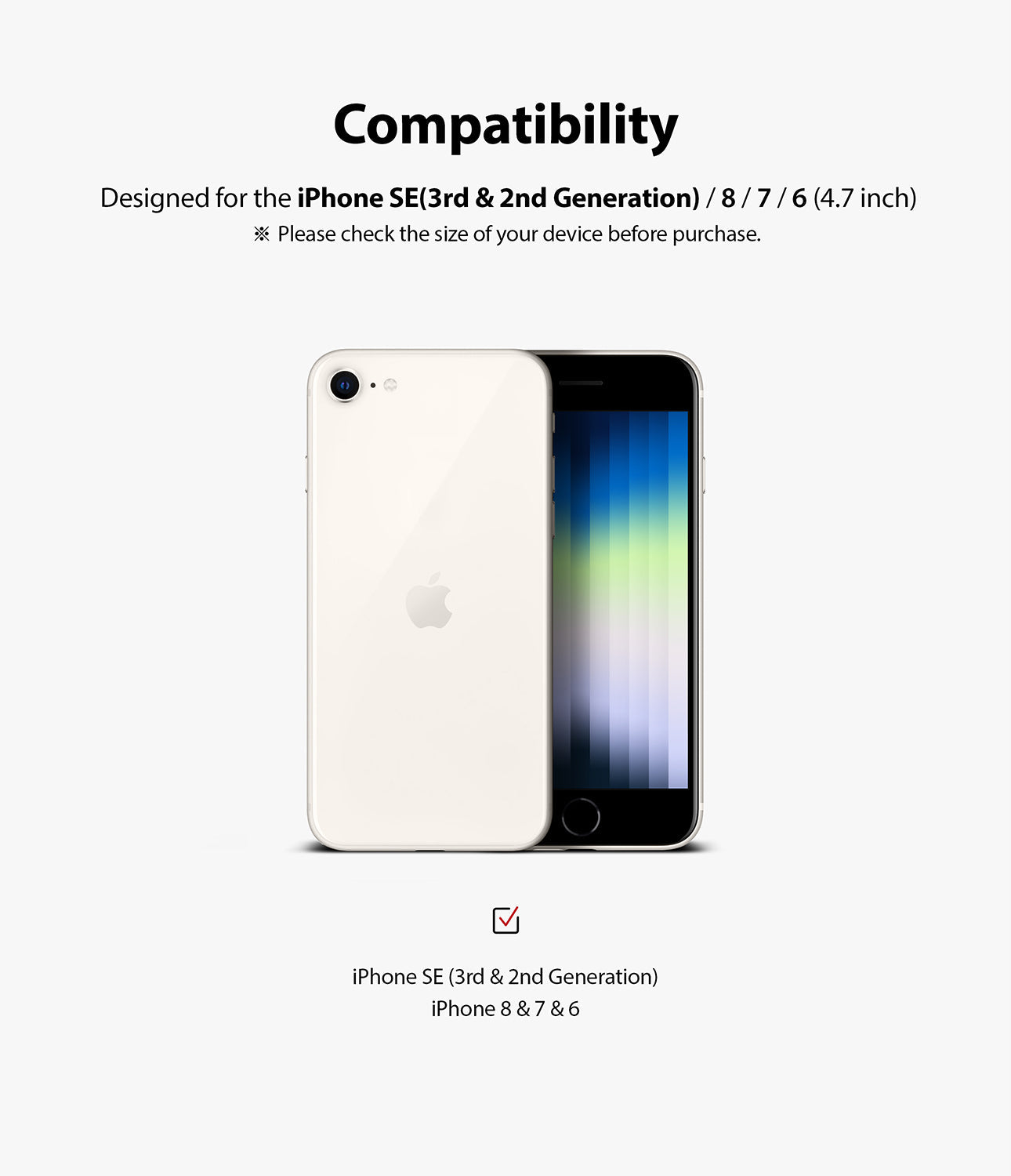 iPhone SE 2022 5G / SE 2020 / 8 / 7 / 6 Screen Protector | Invisible Defender Glass - Ringke Official Store