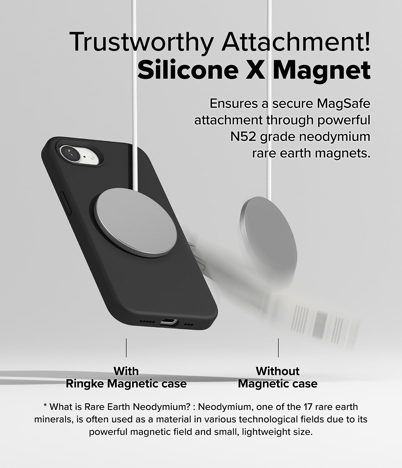 Trustworthy Attachment! Silicone X Magnet