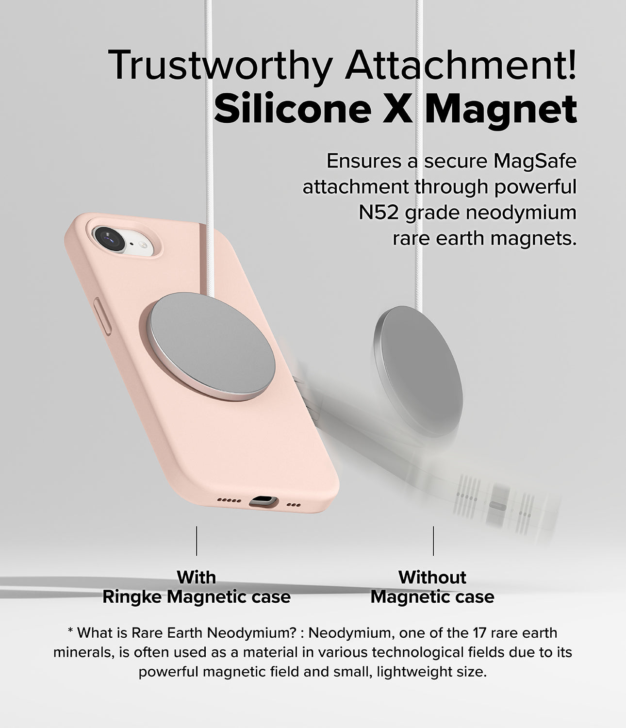 Trustworthy Attachment! Silicone X Magnet
