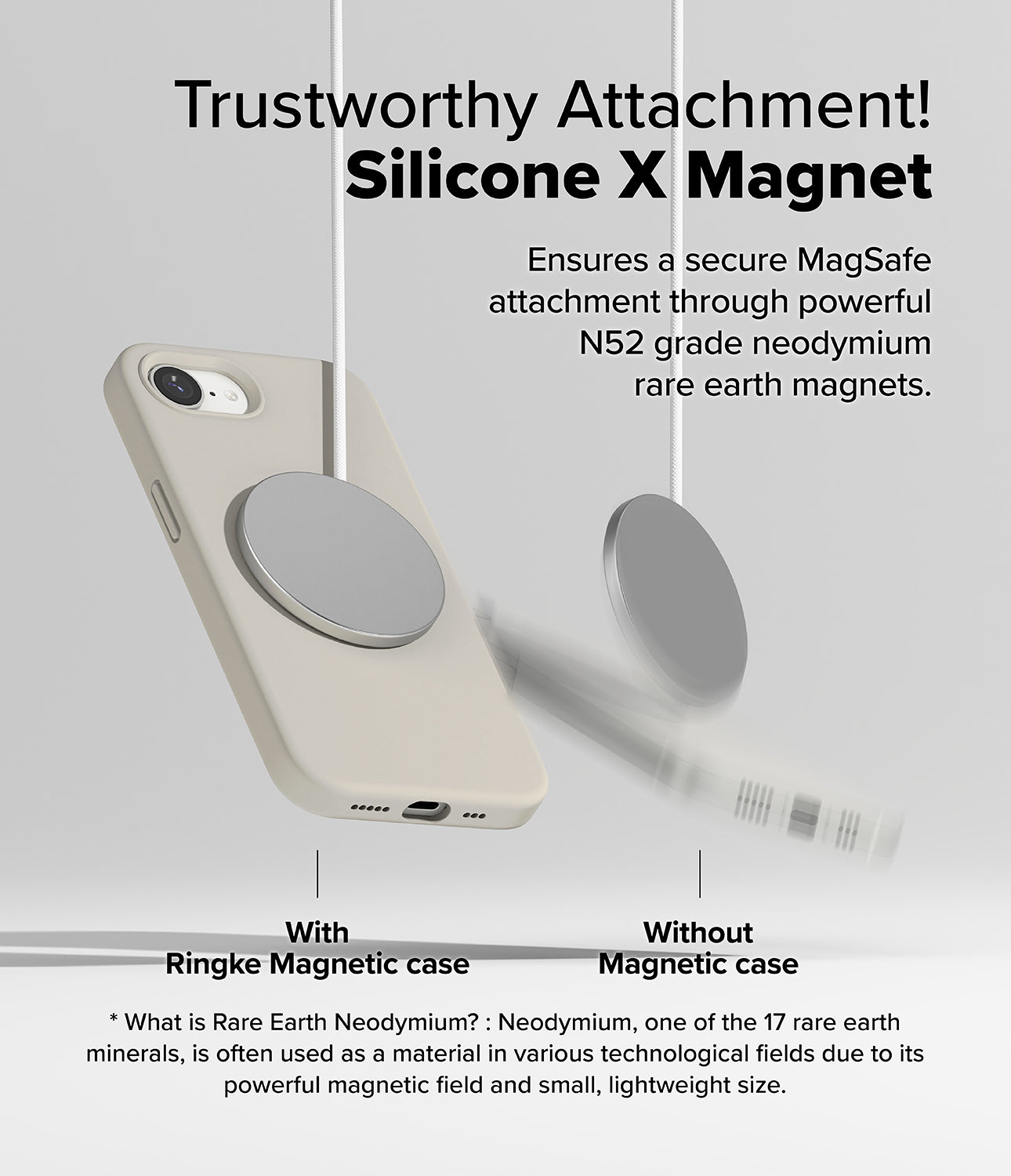 Trustworthy Attachment! Silicone X Magnet