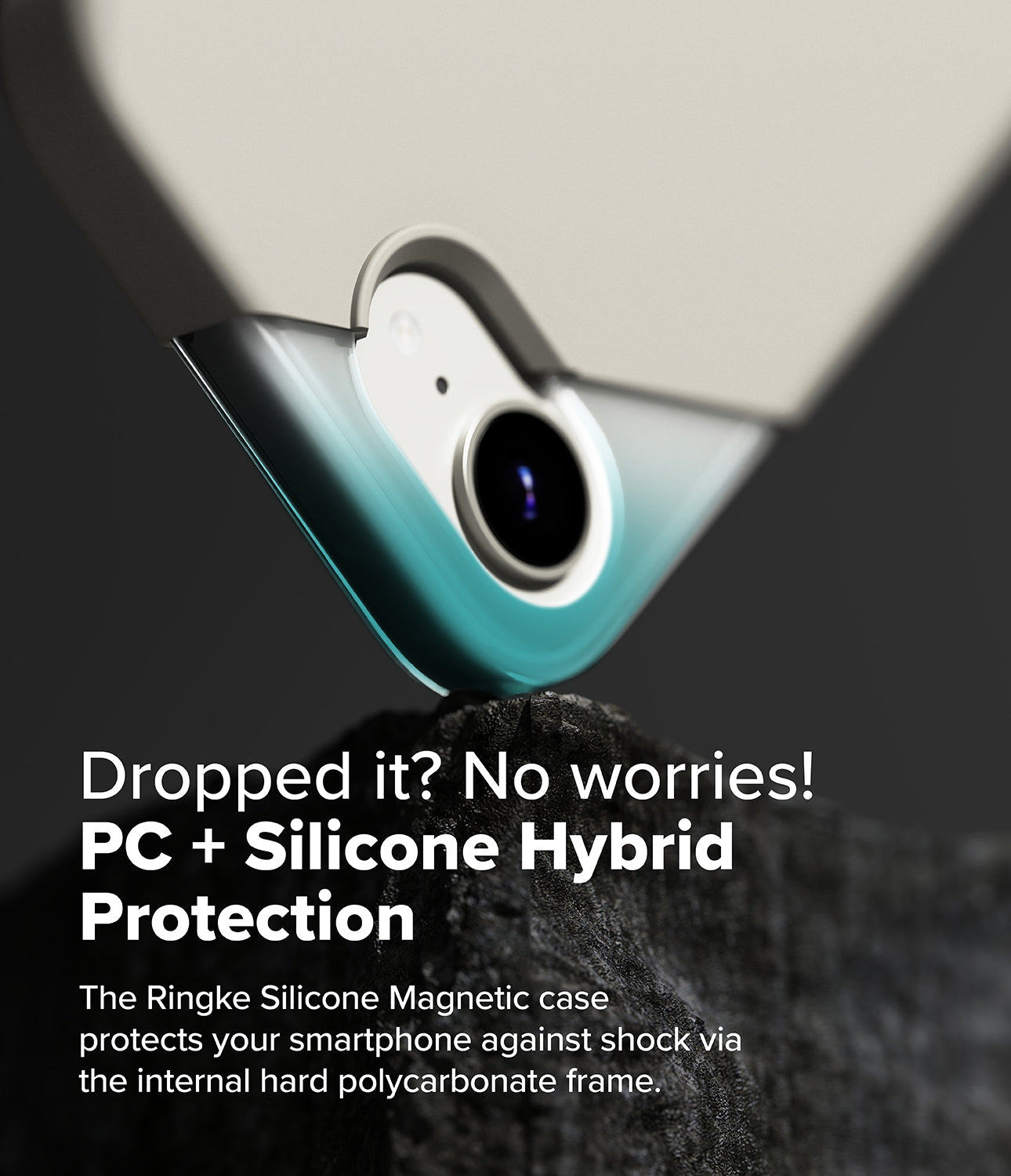 Dropped it? No worries! PC + Silicone Hybrid Protection