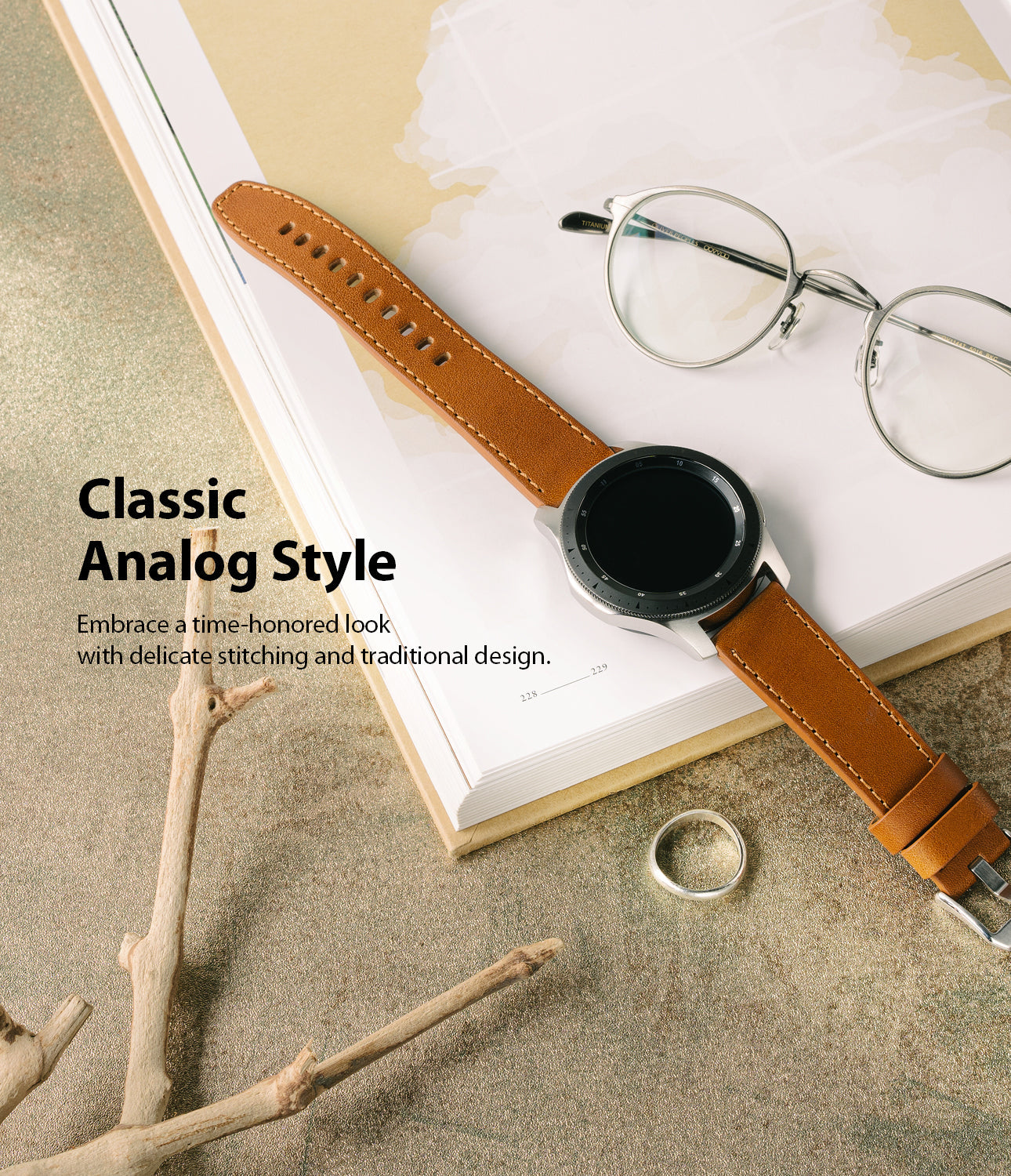 classic analog style - embradce a time-honored look with delicate stitching and traditional design