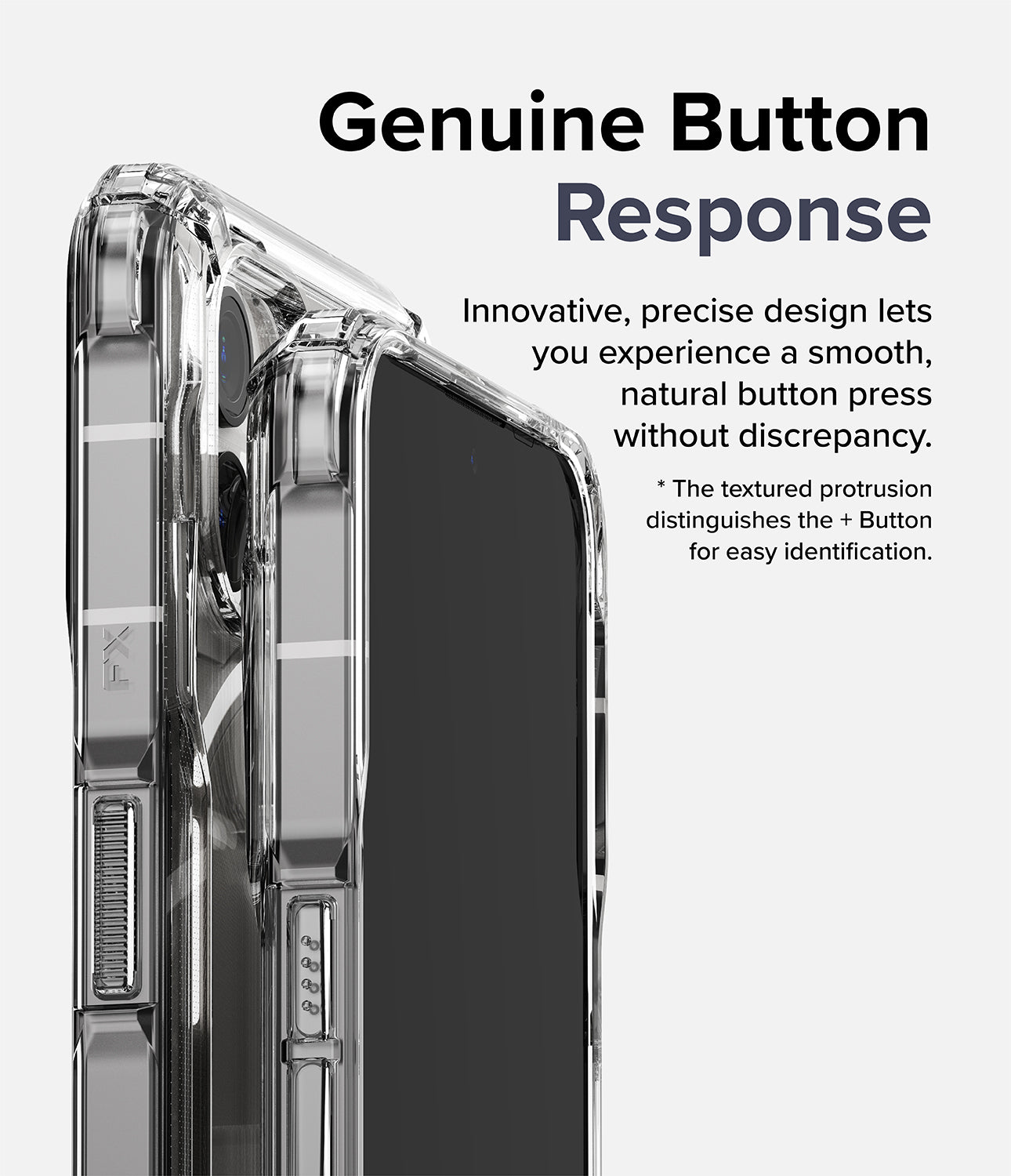 Nothing Phone (2) Ringke Fusion-X Clear/Smoke Black - Military Grade Drop Protection