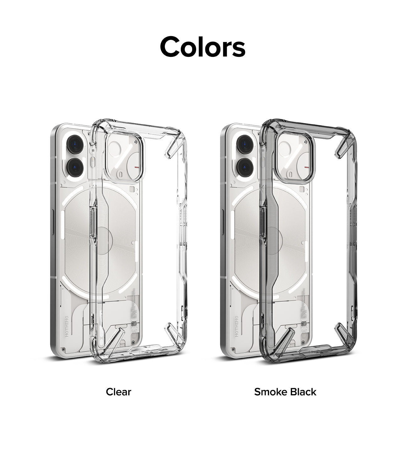 Nothing Phone (2) Ringke Fusion-X Clear/Smoke Black