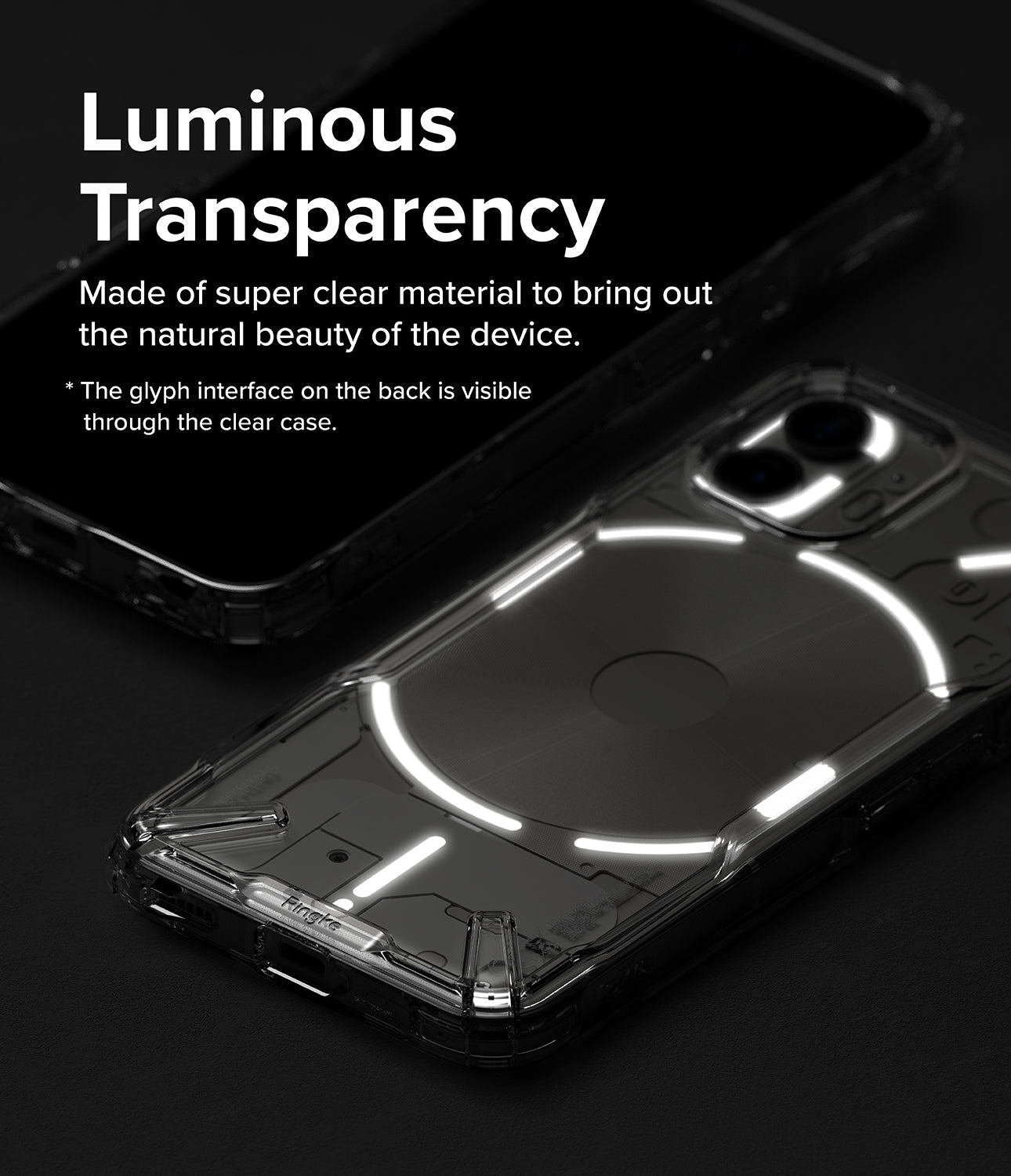 Nothing Phone (2) Ringke Fusion-X Clear/Smoke Black