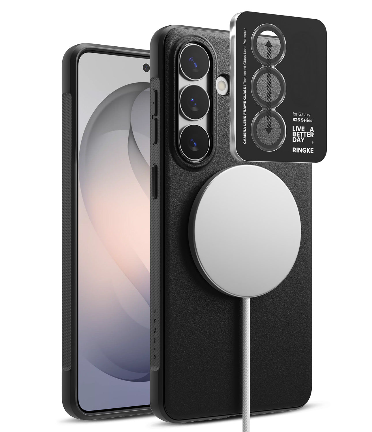 group-Black / + Camera Lens Frame Glass (2P)