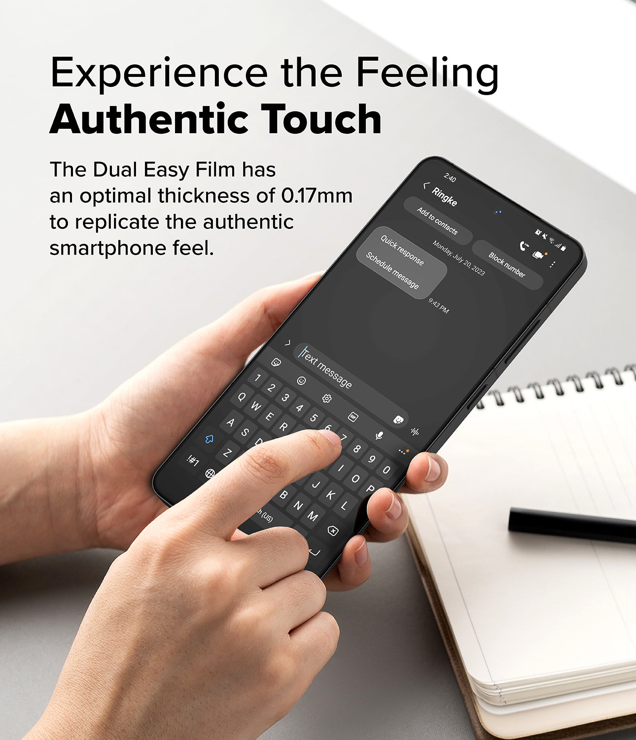 Experience the Feeling Authentic Touch