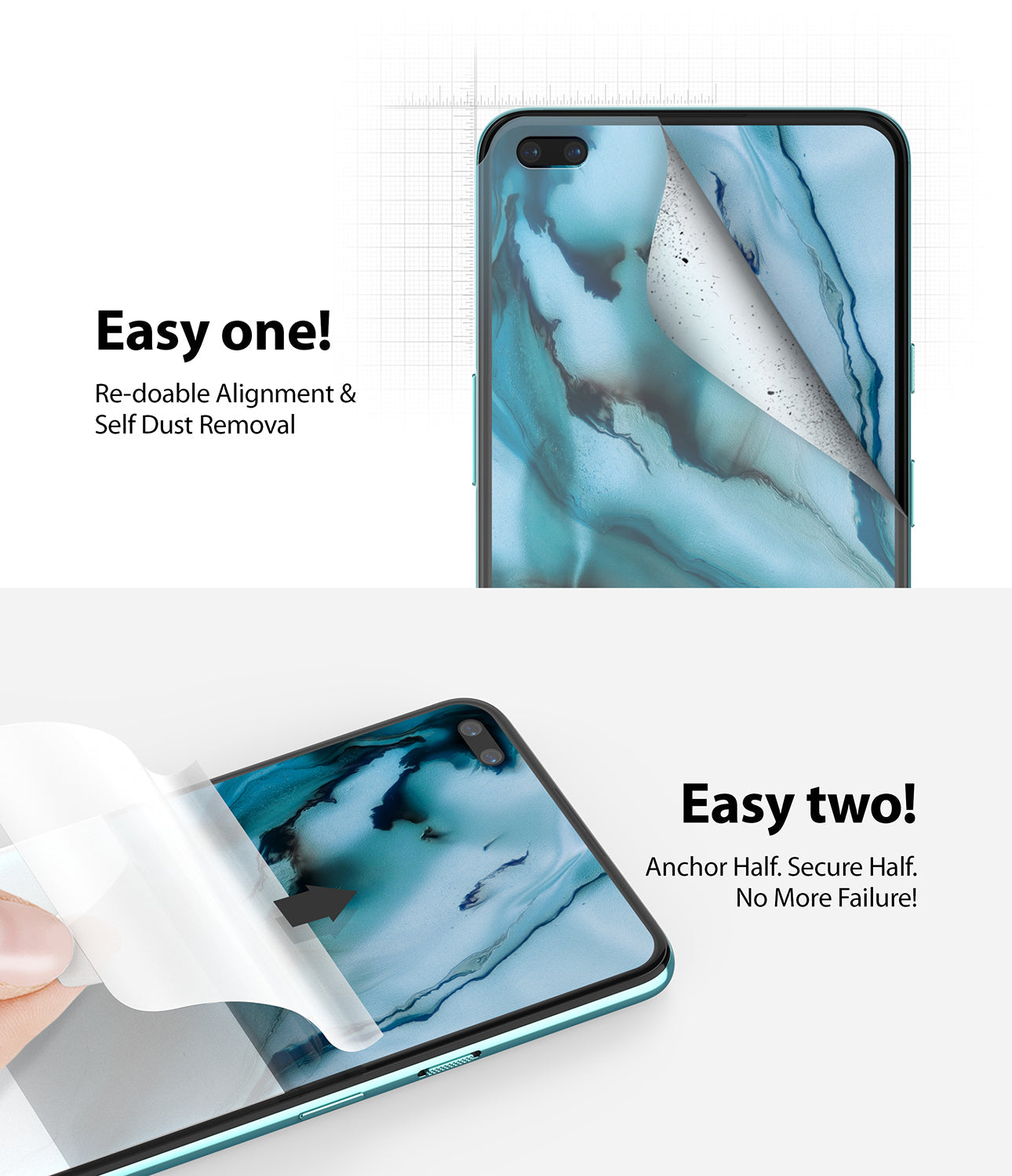 easy one, re-doable alignment and self dust removal