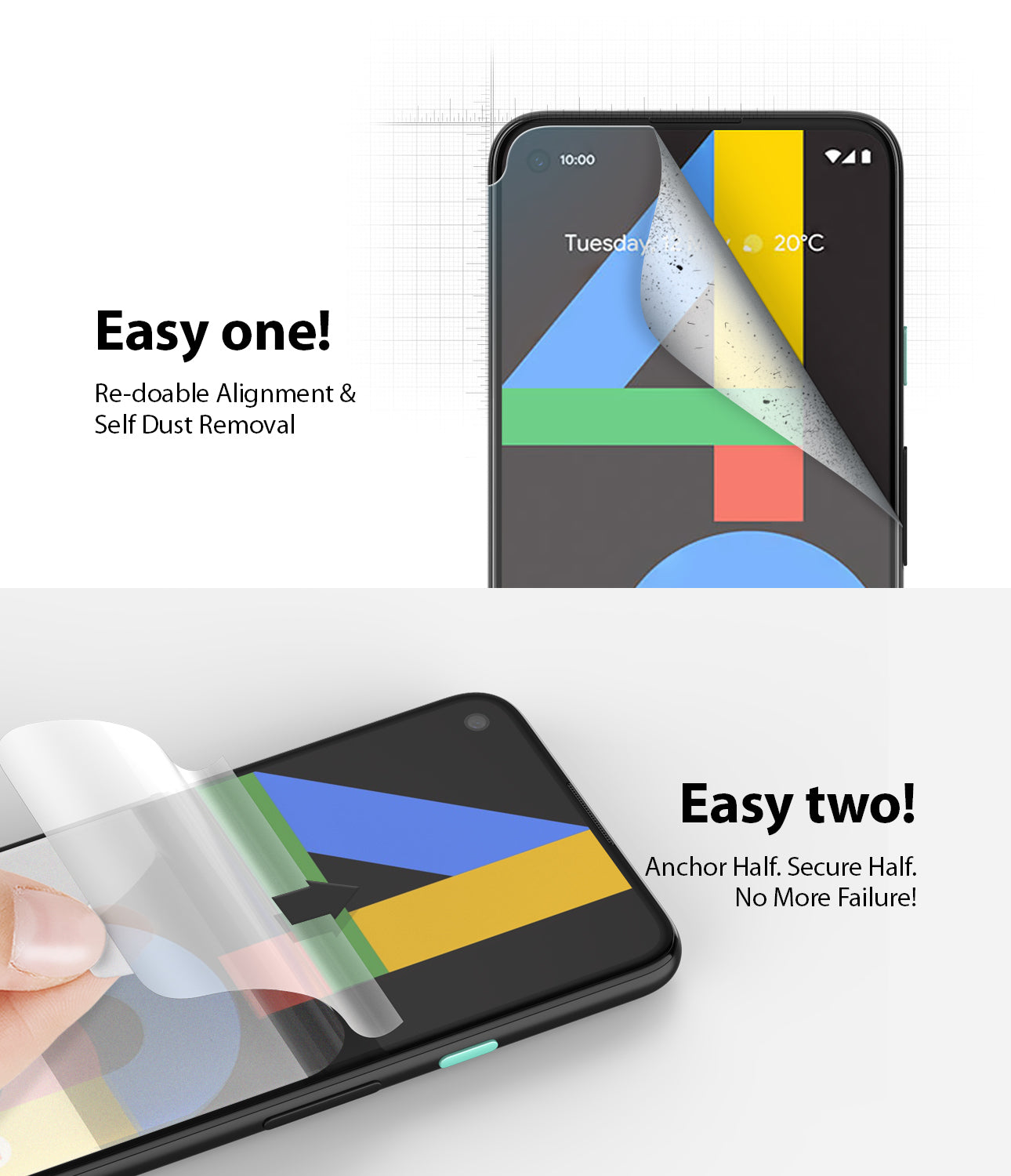 re-doable alignment with self dust removal