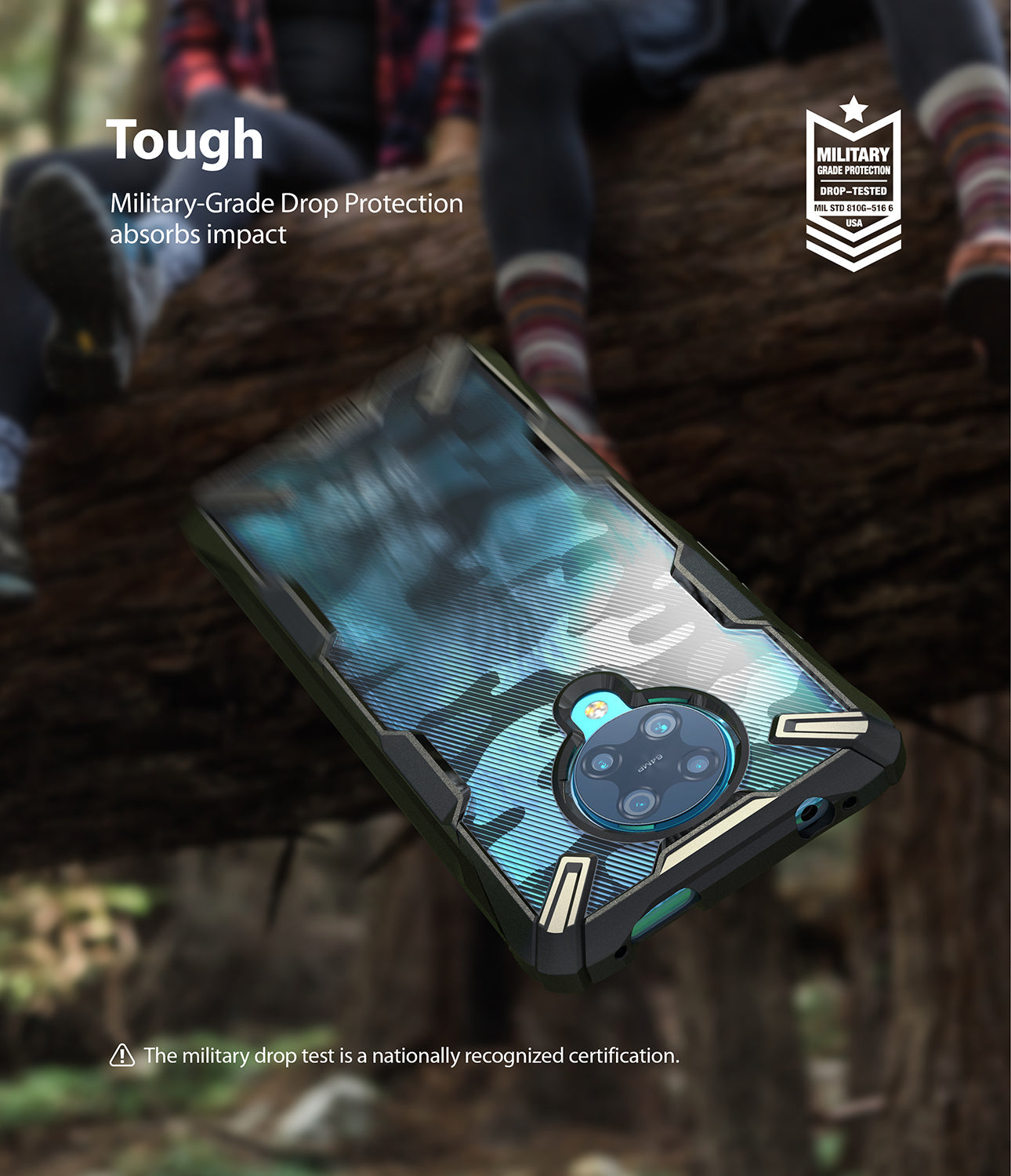 military grade drop protection absorbs impact