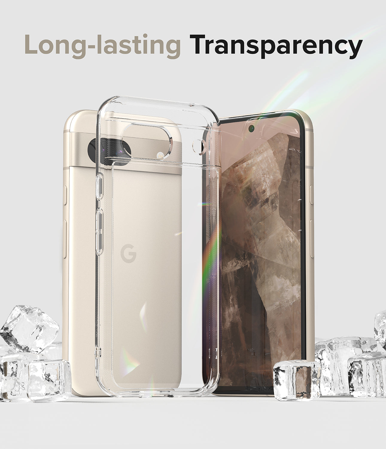 Google Pixel 8a Case | Fusion - Clear - Long-lasting Transparency