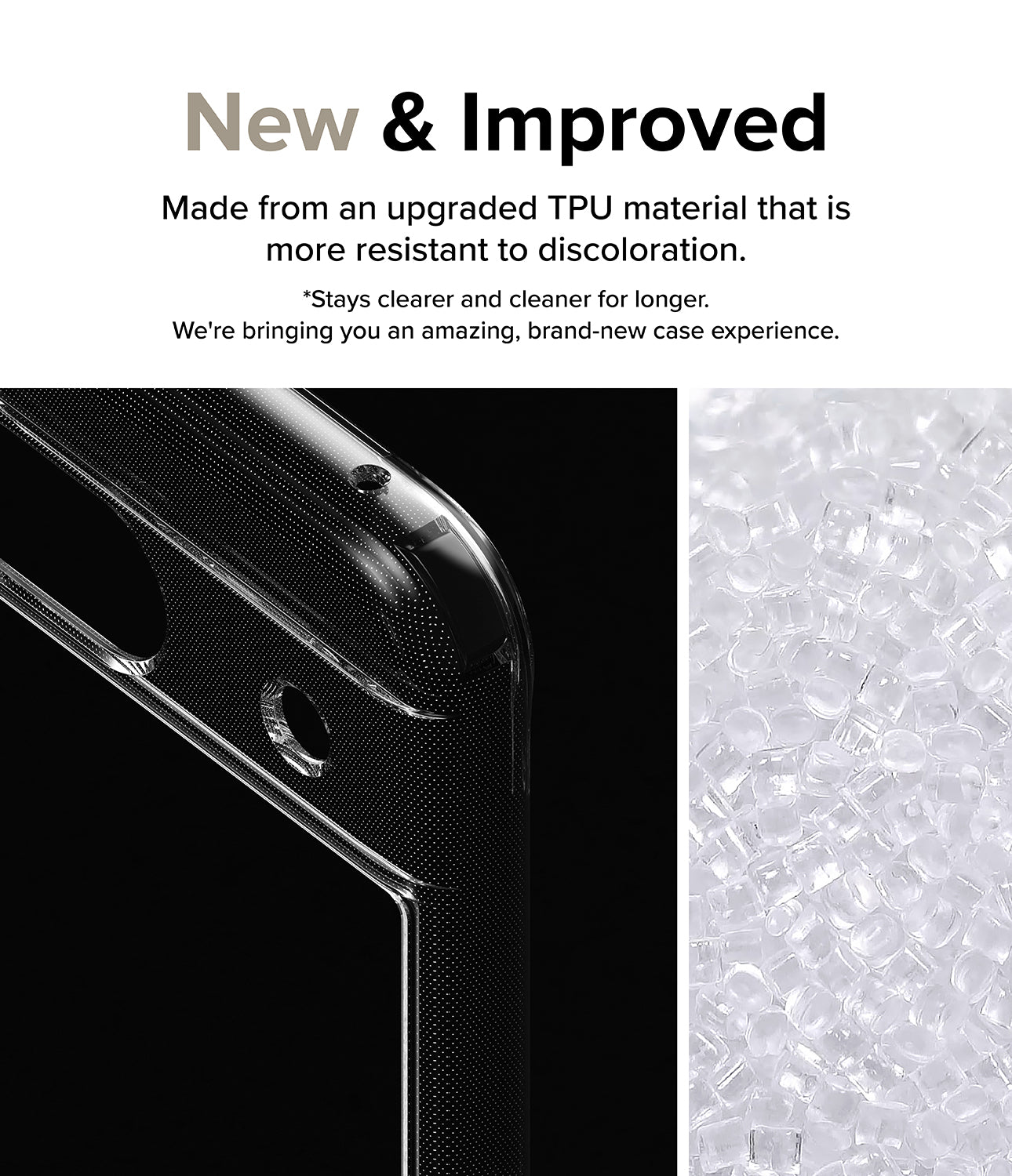 Google Pixel 8a Case | Fusion - Clear - New and Improved. Made from an upgraded TPU material that is more resistant to discoloration.